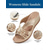 preiswerte Komfortsandalen-elegante Keilsandalen mit Blumenmuster und Cut-outs für Damen – bequeme Sommerschuhe mit dekorativen Blumen, ideal für den Alltag oder Gartenpartys