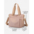 baratos Malas com Alça-bolsa tote feminina de grande capacidade – bolsa de nylon à prova d'água com vários bolsos, fecho de zíper e alça de ombro para viagens, trabalho e uso diário