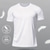 abordables T-shirts décontractés pour hommes-Homme T-shirt Chemise à manches courtes Manche Courte Col Rond Printemps &amp; Automne Couleur Unie / Unie Mode Designer Séchage Rapide Vacances Rue Sortir Noir Blanche Rouge T-shirt haut de gamme pour