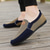 billiga Slip-On vardagsskor-casual loafers i nylon för män med design med dubbla strukturer och bekväma slip-on - lämpliga för kontor och fritidsutflykter