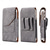 cheap Universal Phone Bags-Men Cellphone Loop Holster Case Belt Waist Bag Props PU Leather Purse Phone Wallet Vintage Belt Mobile Phone Protective Sheath