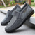 abordables Chaussures Décontractées Slip-On-Chaussures à enfiler grises en mesh respirant pour hommes, légères et sportives, idéales pour les activités de plein air et les promenades décontractées