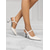 billiga Slingback-pumps-spetsiga slingbackklackar för kvinnor – eleganta pumps i lackläder med klack för kattungar, design med korsband för kontor, fest och högtidlig klädsel