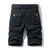 cheap Classic-Men's Cargo Shorts Shorts Summer Shorts Multi Pocket Button-Down Flap Pocket Plain Comfort Wearable Knee Length Outdoor Sport Daily Fashion Casual Black Blue