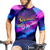 cheap Men's Jerseys-Men's Cycling Jersey Gradient Letter &amp; Number Short Sleeve Bike Tee Tshirt Jersey with 3 Rear Pockets Mountain Bike MTB Quick Dry Anatomic Design Wicking Breathable Sports Dark Purple Blue Purple