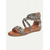 abordables Sandales Gladiateur-Sandales plates bohèmes à lanières pour femmes – Sandales gladiateur à imprimé ethnique avec boucle pour l'été, la plage et les tenues décontractées