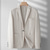 cheap Men&#039;s Classic Blazers-Men&#039;s Linen Blazer Blazer Business Cocktail Party Wedding Party Fashion Casual Spring &amp;  Fall Polyester Linen Plain Buttons Pocket Comfortable Single Breasted One-button Blazer Black Burgundy Dark