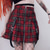 cheap Bottoms-Retro Vintage Punk &amp; Gothic 1980s Mini Skirt Pop Star Rocker High Waist Check Fancy Dress Women&#039;s Halloween Carnival Party Adults&#039; Skirt Spring &amp; Summer