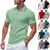 preiswerte Klassisches Poloshirt für Herren-Herren Golfshirt Piqué-Poloshirt Lässig Geschäft Gerippter Polokragen Kurzarm Mode Basic Einfarbig Knöpfe Sommer Frühling &amp; Herbst Normale Passform Schwarz Hellgrün Dunkelgrün Khaki Golfshirt