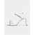 cheap Prom-Women&#039;s White Rhinestone Block Heel Sandals – Bridal Prom Heels for Weddings, Parties and Elegant Evenings