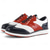 economico Scarpe da Golf da Uomo-scarpe da golf da uomo rosse e blu navy: sneakers stringate ad alte prestazioni con dettagli in pelle per golf, sport e abbigliamento casual