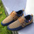 abordables Zapatos Informales con Cordones-Zapatillas deportivas informales de punto bicolor para hombre: zapatillas deportivas transpirables con cordones de nailon para uso diario.