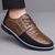 cheap Casual-Men&#039;s Brown and Black Lace-Up Sneakers – Stylish Sporty Shoes for Casual Outings and Active Lifestyles
