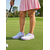 olcso Női golfcipők-női alkalmi fűzős golfcipő | könnyű, csúszásmentes sétacipő női golfozóknak | Stílusos rózsaszín és fehér dizájn gyakorláshoz és játékhoz