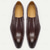 preiswerte Loafer aus hochwertigem Leder-Dunkelbraune Herren-Loafer aus Leder mit Krokodilmuster und elastischen Kentucky-Derby-Schuhen für Business Casual