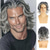 cheap Mens Wigs-Mens Wig Short Grey Layered Synthetic Halloween Cosplay Costume Wig for Males
