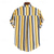 cheap Men&#039;s Popover Shirts-Men&#039;s Shirt Popover Shirt Summer Shirt Casual Shirt Beach Shirt Light Yellow Yellow Red Blue Dark Blue Short Sleeve Stripes Band Collar Vacation Hawaiian Pocket Clothing Apparel Cotton Blend Fashion