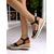 cheap Vacation Sandals-Women&#039;s Cork Wedge Sandals – Brown Strappy Espadrille Platform with Buckle, Casual Summer Shoes for Daily Wear, Travel and Beach Outfits