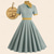 abordables Robes-Rétro Vintage Années 1950 Rockabilly Midi Robe Robe trapèze Robe Évasée À carreaux Vichy Femmes Mascarade Mascarade Date Enterrement de Vie de Jeune Fille Adulte Robe Robes de soirée Printemps &amp; Été