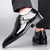 cheap Formal-Men&#039;s Dress Shoes - Burgundy Two-Tone Patent Leather Shoes with Lace-Up Design for Dance Parties and Special Occasions
