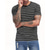 cheap Basic T shirts-Men&#039;s T Shirt Tee Short Sleeve Shirt Tee Top Short Sleeve Crew Neck Summer Spring Stripes Fashion Designer Basic Classic Vacation Street Going out Black Navy Blue Top Tee for Men