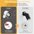 abordables Luces de disco-1 lámpara de pared con control remoto RGB táctil magnético con atenuación, carga USB, rotación de 360 grados, iluminación de lectura para escalera y mesita de noche.