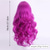 cheap Party Wigs-Synthetic Wig Wavy Bouncy Curl Layered Haircut Neat Bang Machine Made Wig 28 inch A1 Synthetic Hair Women&#039;s Classic Color Gradient Highlighted / Balayage Hair Purple