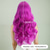 cheap Party Wigs-Synthetic Wig Wavy Bouncy Curl Layered Haircut Neat Bang Machine Made Wig 28 inch A1 Synthetic Hair Women&#039;s Classic Color Gradient Highlighted / Balayage Hair Purple