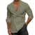 cheap Men's Button Up Shirts-Men's Shirt Summer Shirt Casual Shirt Beach Shirt White Navy Blue Green Apricot Long Sleeve Plain Lapel Vacation Hawaiian Double Breasted Clothing Apparel Polyester Fashion Casual Comfortable