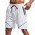cheap Casual Shorts-Men&#039;s Athletic Shorts Shorts Running Shorts Gym Shorts Sport Daily Quick Dry High Stretch Comfortable Drawstring Elastic Waist Zipper Pocket Line Short Gymnatics Casual Activewear Wine Red Black