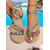 baratos Sandálias de espadrille-sandálias femininas alpargatas com tiras trançadas – chinelos plataforma coloridos para férias de verão na praia e passeios casuais