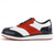 economico Scarpe da Golf da Uomo-scarpe da golf da uomo rosse e blu navy: sneakers stringate ad alte prestazioni con dettagli in pelle per golf, sport e abbigliamento casual