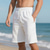 cheap Sweat Shorts-Men&#039;s Shorts Summer Shorts Casual Shorts Pocket Drawstring Elastic Waist Plain Textured Comfort Breathable Knee Length Outdoor Vacation Sport Casual Black White