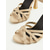 cheap 1950s-Women&#039;s Nude Suede Strappy Heels – 1950s Elegant Ankle Strap Open Toe Sandals for Wedding, Party &amp; Summer Dressy Occasions