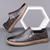 preiswerte Slipper Schuhe-Herren Slipper aus Kunstleder – stylische Freizeitschuhe für Business, Büro und Alltag