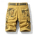 baratos Clássico-Homens Bermuda Cargo Shorts camuflados Calção Shorts de verão Zíper Bolso multi Bolso com aba Tecido camuflagem Conforto Vestível Comprimento do joelho Ao ar livre Esporte Diário Moda Casual Vinho