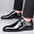 cheap Formal-Men&#039;s Dress Shoes - Burgundy Two-Tone Patent Leather Shoes with Lace-Up Design for Dance Parties and Special Occasions