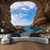 preiswerte Ozeanstrand Wandteppich-Landschaft Ozean Höhle Hängetapete Wandkunst Große Wandteppich Mural Dekoration Fotografie Hintergrund Decke Vorhang Heim Schlafzimmer Wohnzimmer Dekoration