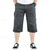 cheap Outdoor-Men&#039;s Cargo Shorts Shorts Summer Shorts Drawstring Elastic Waist Multi Pocket Plain Comfort Wearable Calf-Length Outdoor Sport Daily Fashion Casual Black Khaki