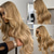 cheap Human Hair Lace Front Wigs-Brazilian Remy Human Hair Honey Blonde 5x5 Glueless Closure Wigs Ombre Colored 13x4 Lace Frontal Wig For Women Pre Plucked