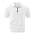 cheap Vacation-Men&#039;s Quarter Zip Polo Golf Shirt Daily Holiday Quarter Zip Short Sleeve Fashion Basic Plain Summer Regular Fit Black White Wine Navy Blue Khaki Quarter Zip Polo
