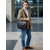 billige Herrevesker-messenger bag i imitert skinn for menn – vintage business skulderveske med justerbar stropp og spennedetalj, profesjonell koffert for kontor, arbeid og reise