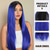 cheap Party Wigs-Synthetic Wig kinky Straight Natural Straight Layered Haircut Deep Parting Machine Made Wig 28 inch A1 Synthetic Hair Women&#039;s Classic Comfortable Highlighted / Balayage Hair Purple