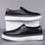 abordables Chaussures Décontractées Slip-On-Baskets blanches à enfiler pour homme avec détails en PU – chaussures légères et tendance pour le streetwear, les voyages et les tenues décontractées
