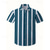 cheap Men&#039;s Button Up Shirts-Men&#039;s Shirt Summer Shirt Casual Shirt Beach Shirt Button Up Shirt Blue White Short Sleeve Stripes Lapel Vacation Hawaiian Clothing Apparel Polyester Fashion Casual Comfortable Pocket