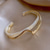 cheap Bracelets-Women&#039;s Cuff Bracelet Classic Faith Simple Acrylic Bracelet Jewelry Golden For Wedding Halloween Gift Promise Festival