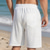 cheap Sweat Shorts-Men&#039;s Shorts Summer Shorts Casual Shorts Pocket Drawstring Elastic Waist Plain Textured Comfort Breathable Knee Length Outdoor Vacation Sport Casual Black White