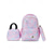 cheap Kids &amp; Teen Backpacks-Girls&#039; 3-Piece Pastel Backpack Set with Lunch Bag and Pencil Case – Lightweight Quilted School Bookbag for Teen Students and Daily Use