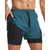baratos Calções Estilo Casual-Homens Calção Justo de Natação Shorts de Natação Bermuda de Surf Bloco de cor Secagem Rápida Respirável Com forro de compressão com passador de toalha Férias Praia Havaiana Casual Preto
