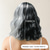cheap Synthetic Trendy Wigs-Synthetic Wig Wavy Curly Weave Asymmetrical Neat Bang Machine Made Wig 14 inch A1 Synthetic Hair Women&#039;s Middle Part Classic Comfortable Black White